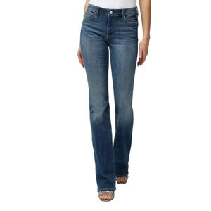 White House Black Market WHBM Boot Cut Denim Jeans 2P Petite